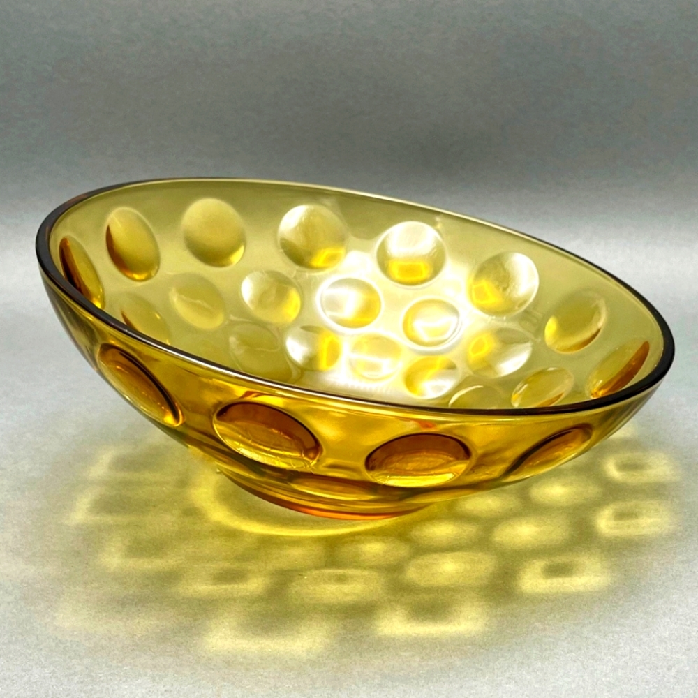 Vintage Yellow Glass Bowl